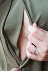T-shirt d'allaitement Manches Courtes GREENWICH Olive Branch - 100% Tencel™ Lyocell - MOTHERWOOD