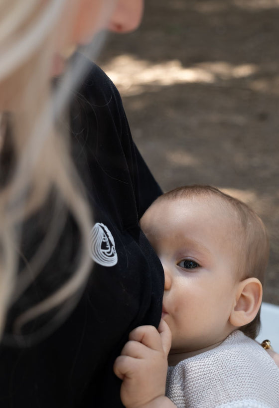 Pull d'allaitement manches longues Gris au Maroc - Baby And Mom