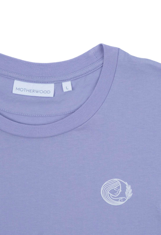 T-shirt d'allaitement Manches Courtes MILKBAR® Soft Berry - 100% Coton Bio certifié