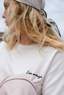  Sweatshirt d'allaitement I AM ENOUGH - 67% Tencel™ Lyocell